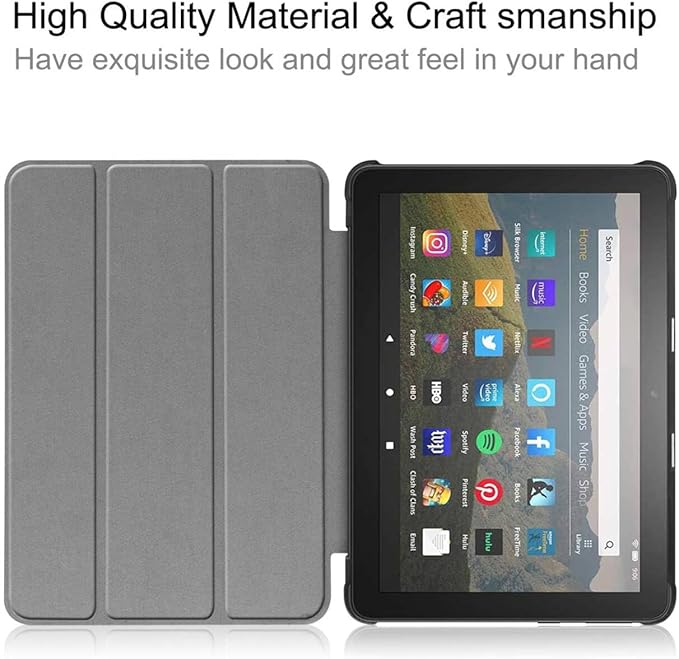 Case for All-New Amazon Kindle Fire HD 10 Tablet (13th Generation 2023 Release) 10.1 Book Lover PU Leather Trifold Stand Cover for Fire Tablet 10 2023 Auto Wake/Sleep