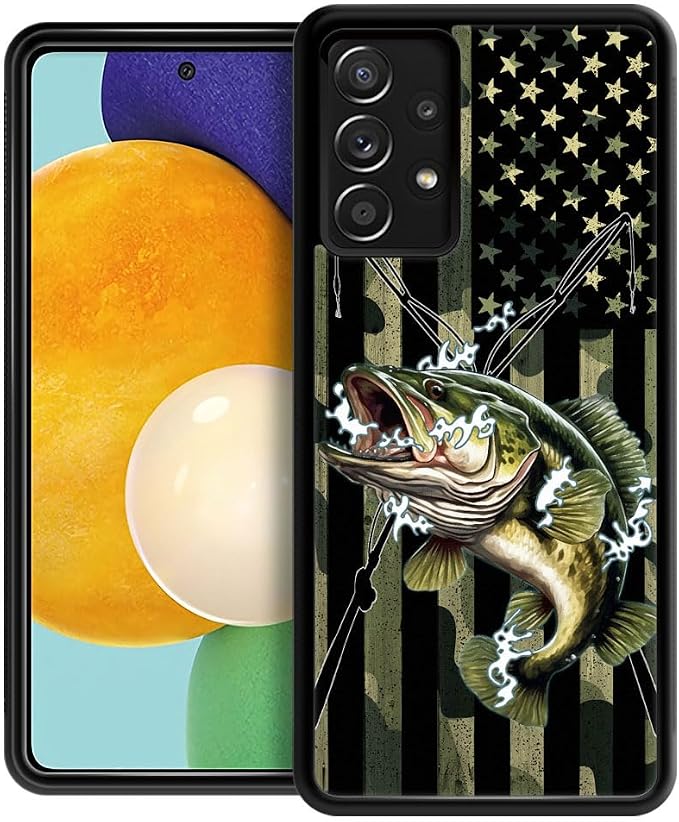 Camo American flag Bass fish