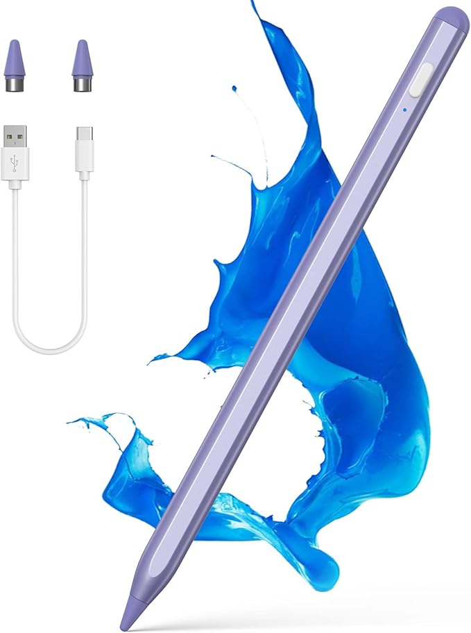 Active Stylus Pens for Touch Screens NTHJOYS Digital Pencil for iOS/Android with Magnetic Design Fine Point Stylist Compatible with Apple iPad/Pro/Air/Mini/iPhone/Tablets Writing &amp Drawing