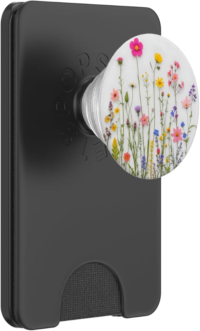 Mixed Flower Bouquet Floral Pattern PopSockets PopWallet for MagSafe
