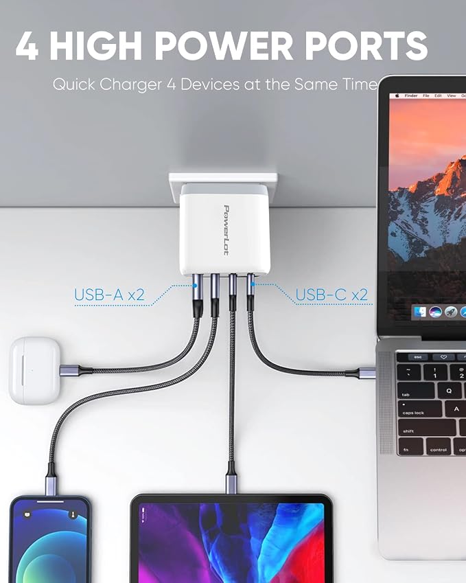4 ports-White