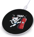 Muay Thai Cat Punching Bag Wireless Charger Anti-Slip Wireless Charging Pad Slim Charger Mat for Men Women