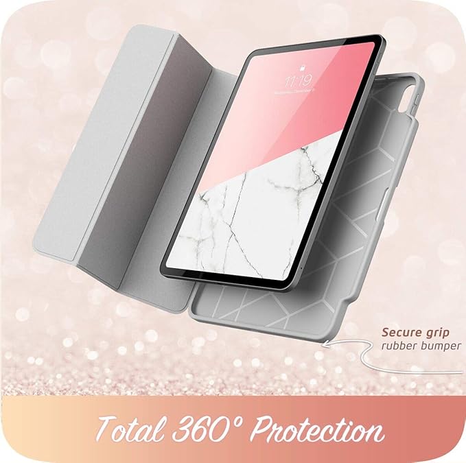 i-Blason Cosmo Protective Case for 11-Inch iPad Pro (2018) Marble Pink