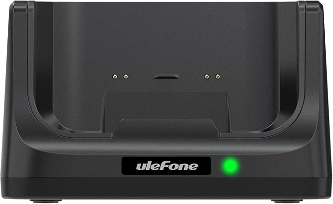 Ulefone Desk Charging Dock for RugKing Rugged Smartphone Pogo Pin Wireless Charging Dual Output 2-in-1 Charger Stand