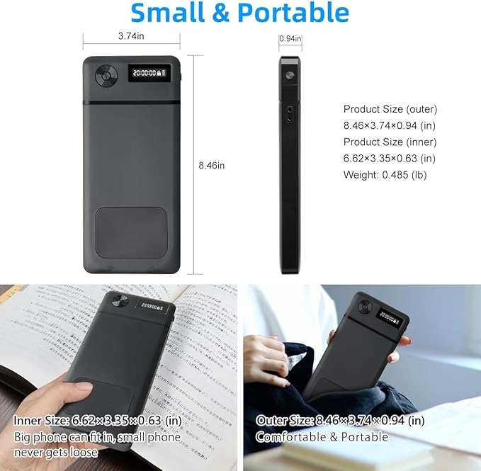 Phone Lock Box with TimerPhone Lock Box90 Days of Continuous UseQuiet Mode2 Charging PortsExcessive GamesMobile Phone Addiction