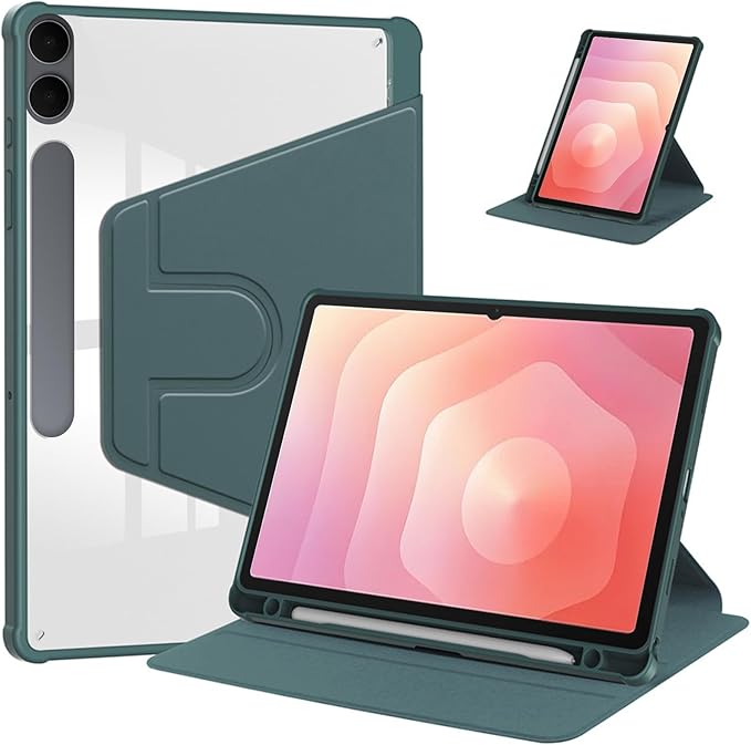 for Samsung Galaxy Tab S11 Ultra Case 14.6 inchAuto Wake/SleepMulti-Viewing AnglesSlim Light Shell CoverPU Leather+PCCompatible with Samsung Galaxy Tab S11 UltraGreen