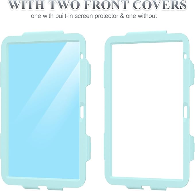SEYMAC stock Case for iPad (A16) 11th/10th Generation 11''/10.9'' 2025/2022 Full-Body Drop Protection Case with Screen Protector &amp360° Rotate Hand Strap/Stand SkyBlue Camo