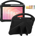 Kids Case for Samsung Galaxy Tab S11 2025 11 Tablet Techcircle Light Weight Shock Proof EVA Foam Handle Rugged Stand Protective Case Black
