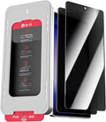 X-it 2-Pack Privacy Screen Protector Compatible with Samsung Galaxy S25 100% Fingerprint Unlock 9H+ Tempered Glass Automatic Dust Removal Military-Grade Protection Bubble-Free Case Friendly