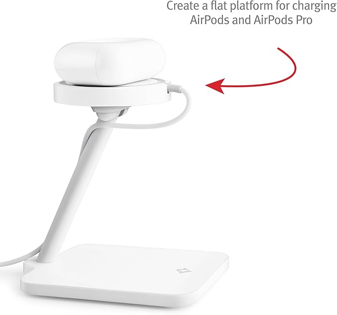 Twelve South Forte for iPhone | Modern Desktop Stand for MagSafe Charger and iPhone
