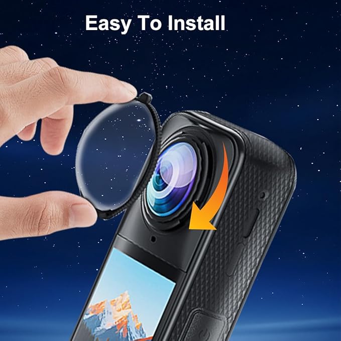 Lens Guard Protective Cover for Insta360 X5 Upgraded Optical Performance Scratch-resistant Higher Transparency Tempered Glass Lens Protectors 9H Hardness for Insta360 X5(Optical Glass)