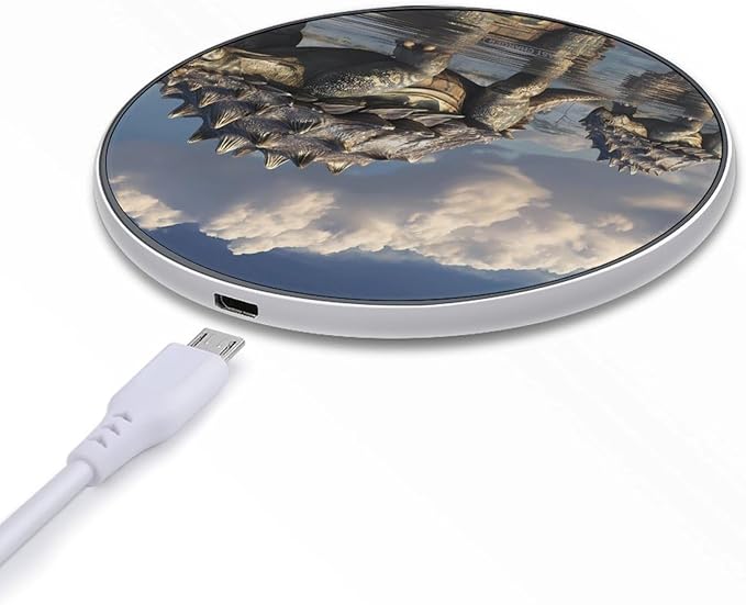 Ankylosaurus Dinosaur Fast Portable Charger 10W Funny Graphic Phone Charging Pad with USB Cable