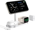 KU XIU X23 PRO 3 in 1 Charging Station 15W Fast Charging Magnetic Wireless Charger Compatible with iPhone 16/15/14/13/12 Series for Watch for AirPods 3/2/Pro &amp Multiple Qi Devices