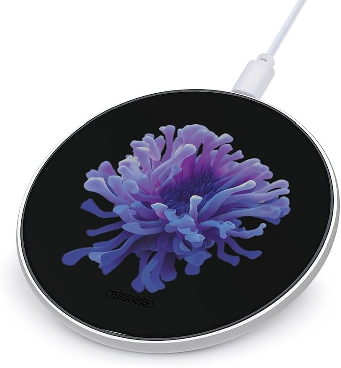 Sea Anemone Fast Portable Charger 10W Funny Graphic Phone Charging Pad with USB Cable