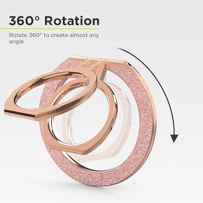 Chrome Rose Gold Pink Glitter