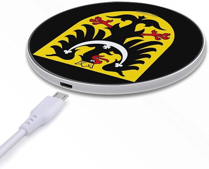 Znak Slezska Czech Republic Fast Portable Charger 10W Funny Graphic Phone Charging Pad with USB Cable