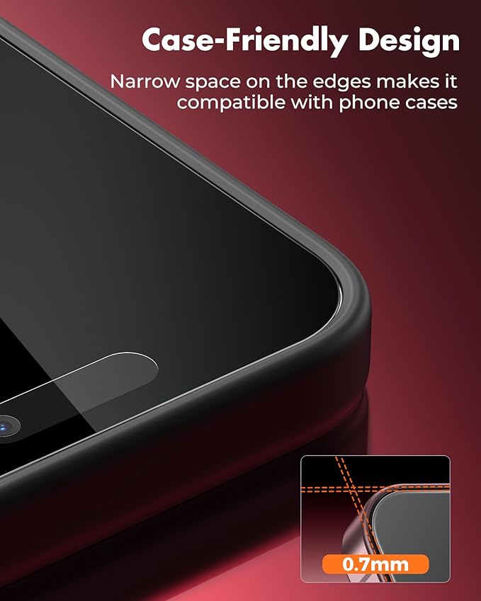 UNBREAKcable 4PCS Screen Protector for iPhone 15 Plus - 2 Privacy Tempered Glass+ 2 Clear Glass Double Shatterproof [Installation Frame] [9H Hardness] [Case Friendly] Anti-Scratch iPhone 6.7 inch