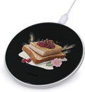 Foie Gras Toast Fast Portable Charger 10W Funny Graphic Phone Charging Pad with USB Cable