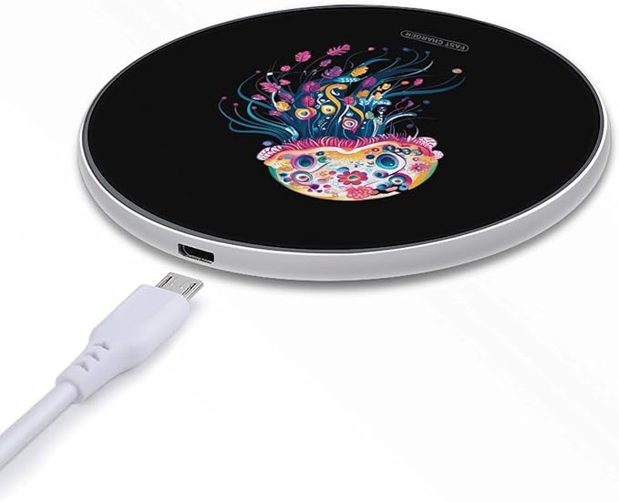 Jellyfish Wireless Charger Anti-Slip Wireless Charging Pad Slim Charger Mat for Men Women