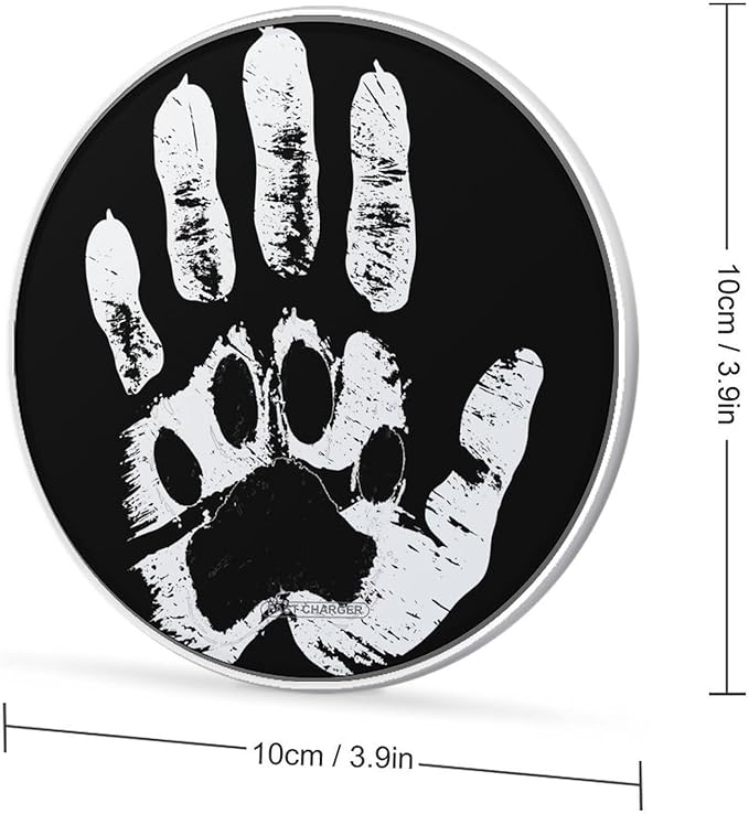 Pet Lovers Hand and Paw Phone Charger Magnetic Charging Pad Anti-Slip with USB Cable