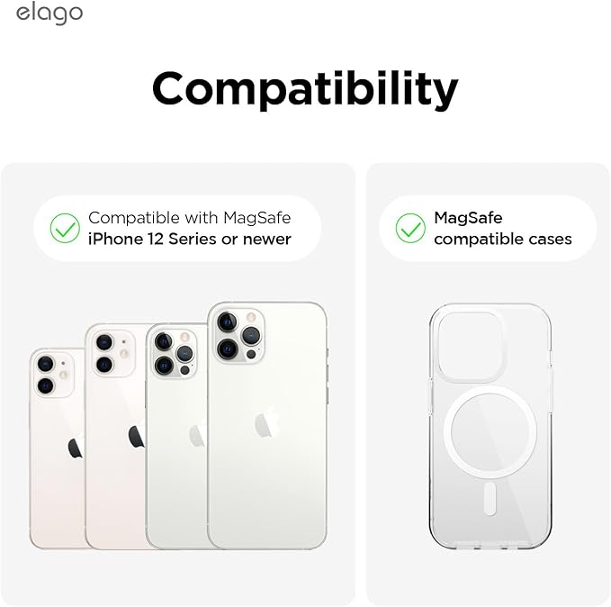 elago MS W5 Charging Stand Compatible with MagSafe Charger - Classic Handheld Game Console Design Silicone Stand Compatible with iPhone [Light Grey][Charging Cable Not Included]