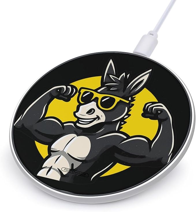 Donkey Fitness Muscle Building Phone Charger Magnetic Charging Pad Anti-Slip with USB Cable