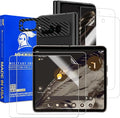 Armorsuit 2+2 Pack Screen Protector for Google Pixel Fold + Black Carbon Fiber Camera Plate Lens Vinyl Film Protector MilitaryShield - Made in USA