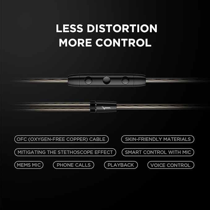 1MORE Penta Driver in-Ear Monitor Earphones Hi-Res Certified Hybrid Multi-Driver HiFi Wired IEM Headphones Detachable MMCX Connector MEMS Mic and 3-in-1 Control for Smartphones/PC/Tablet