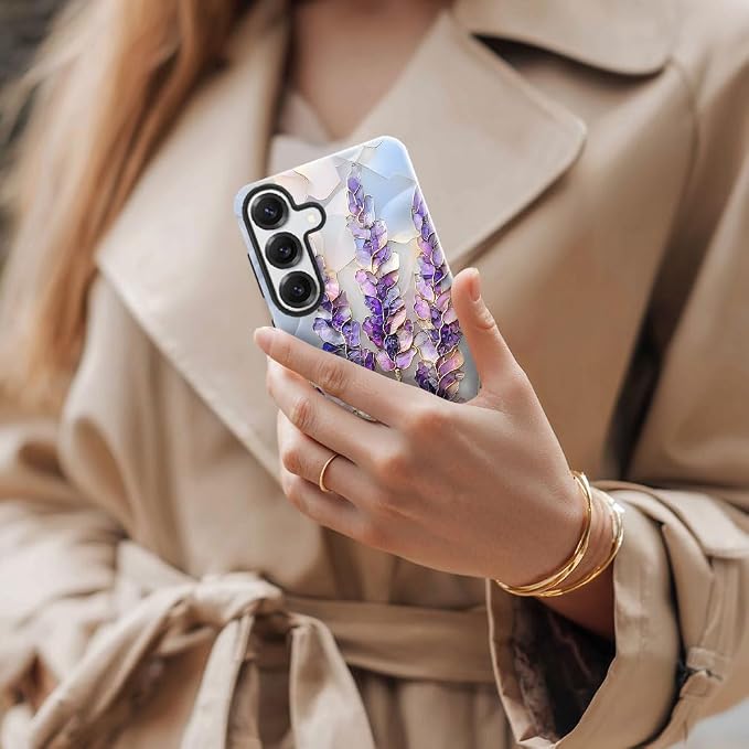 Lavender Stained Glass Purple Floral