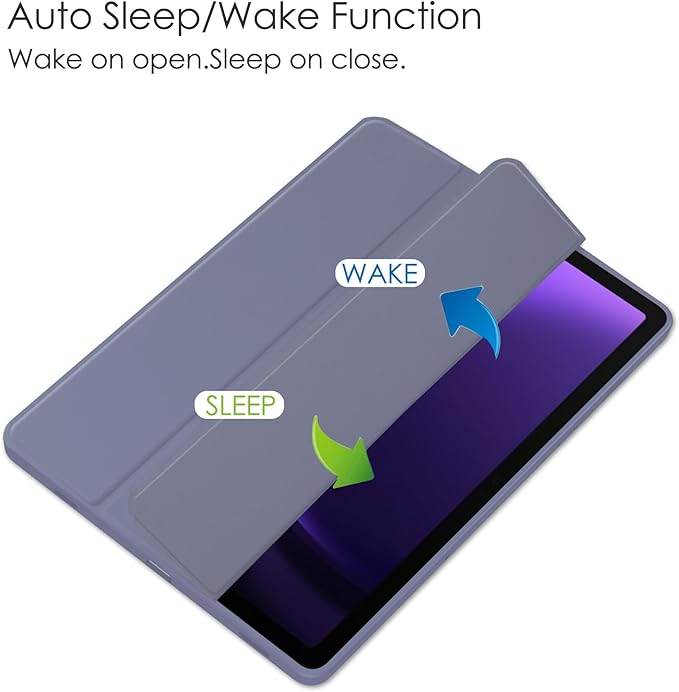 for Samsung Galaxy Tab S10 Lite/ S10 FE/ S9 FE 10.9 Inch Tri-Fold Smart Tablet Case with Pen Holder Shockproof Protective Cover W Transparent Back Shell Auto Wake/SleepMint Green