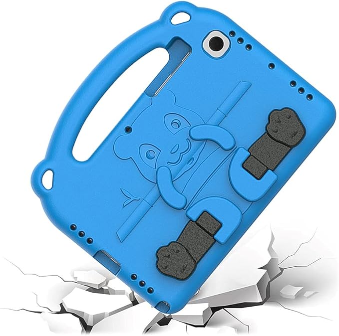 SaharaCase Teddy Bear KidProof Case for Samsung Galaxy Tab A8 10.5 Inch (2021) [Shockproof Bumper] Rugged Child Protection Antislip Integrated Kickstand (Blue)