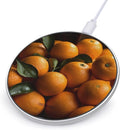 Pile of Oranges Wireless Charger Fast Wireless Charging Pad with USB Cable 10W Anti-Slip Magnetic Wireless Charger Portable Slim Charger Puck Travel Charging Station