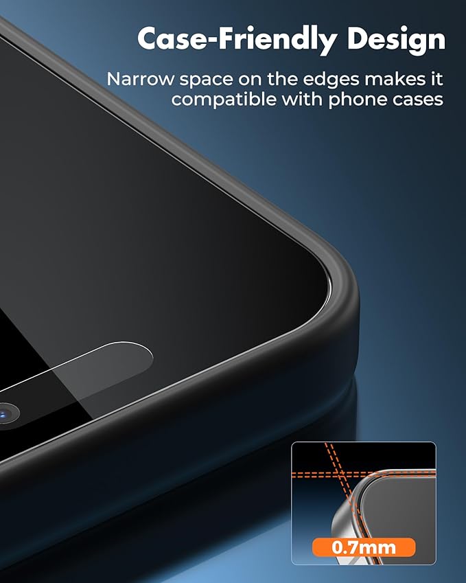 UNBREAKcable 4PCS Screen Protector for iPhone 16 Plus - 2 Privacy Tempered Glass+ 2 Clear Glass Double Shatterproof [Installation Frame] [9H Hardness] [Case Friendly] Anti-Scratch iPhone 6.7 inch