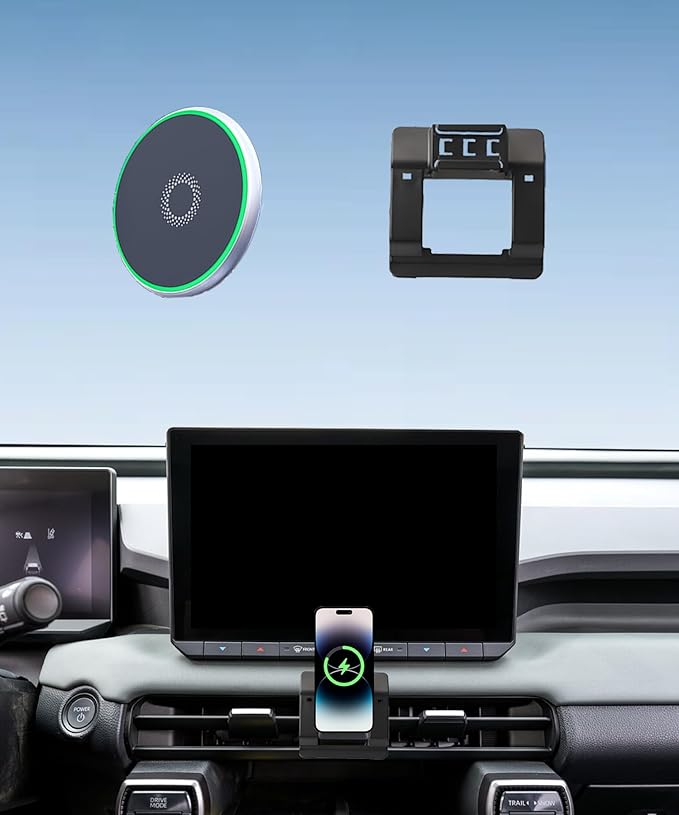 Car Phone Holder for Toyota RAV4 2026 Accessories 15W MagSafe Fast Wireless Charger Cell Phone Mount Fixed Clip 360° Rotation