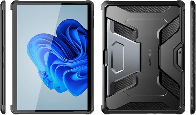 SUPCASE for Microsoft Surface Pro 11/10/9 Case with Kickstand (Unicorn Beetle Pro) [Military-Grade Protection] Heavy Duty Rugged Tablet Cover for Surface Pro 13 Inch Black