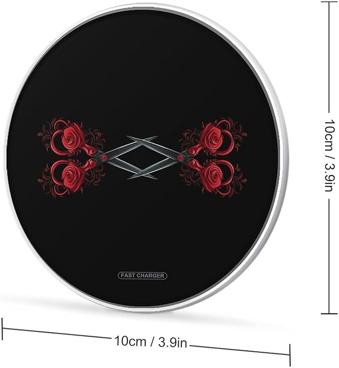 Gay Lesbian Romance Scissors Wireless Charger Anti-Slip Wireless Charging Pad Slim Charger Mat for Men Women
