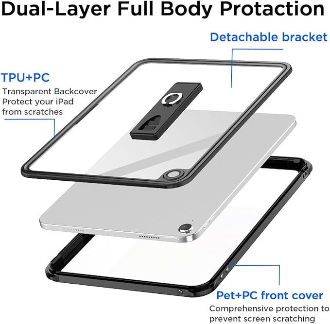 AICase for Waterproof iPad (A16) 11th Generation 11 Inch 2025 iPad 10th Generation Case 10.9 2022[Built-in Screen Protector&ampStand] [IP68 Waterproof] Full Body Rugged Shockproof Protective Cover
