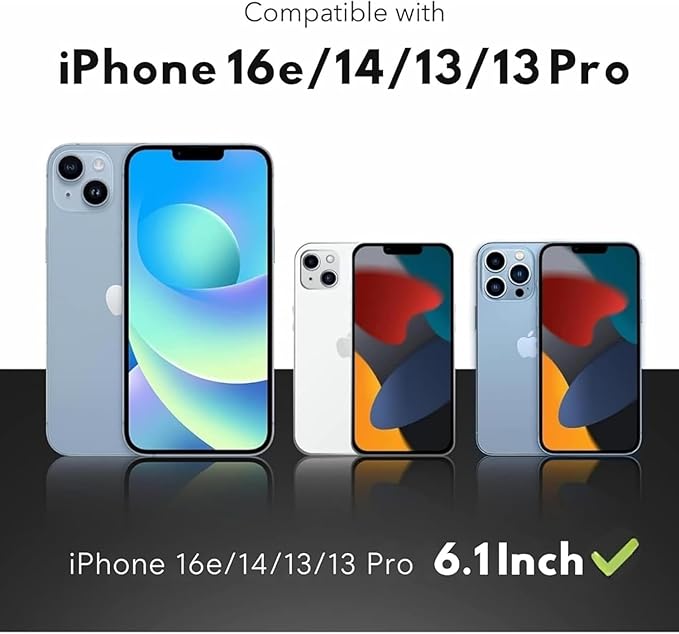 ZAGG Glass Elite Screen Protector for iPhone 17e iPhone 14/16e/13/13 Pro - 5X Stronger Tempered Glass Scratch &amp Smudge-Resistant VisionGuard Blue-Light Protection InvisibleShield Easy to Inst