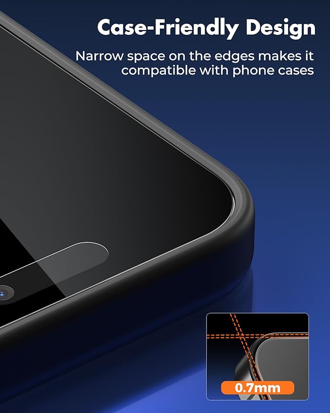 UNBREAKcable 4PCS Screen Protector for iPhone 16 Pro - 2 Privacy Tempered Glass+2 Clear Glass Double Shatterproof [Installation Frame] [9H Hardness] [Case Friendly] Anti-Scratch for iPhone 6.3 inch