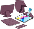 kenke Magnetic Case for iPad 11 Inch A16 2025/10th Generation 10.9 Inch 2022 with Detachable Clasp Slim Strong Magnetic Multi-fold Stand Cover with Pencil Holder Auto Wake/Sleep Purple