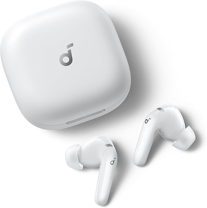 Soundcore P31i by Anker Real-Time Adaptive Noise Cancelling Hi-Res Sound Translation Earbuds 50H Playtime Wireless Earbuds Bluetooth Earphones Spatial Audio Fast Charging IP55 (White)