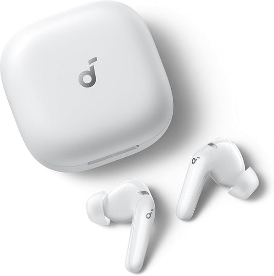 Soundcore P31i by Anker Real-Time Adaptive Noise Cancelling Hi-Res Sound Translation Earbuds 50H Playtime Wireless Earbuds Bluetooth Earphones Spatial Audio Fast Charging IP55 (White)