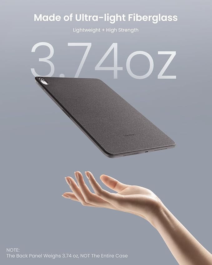 tomtoc iPad Air Detachable Folio Case for 2025 New 11 Inch iPad Air M3&ampM2 Separable Slim Protective Panel &amp 4-Modes with Ultra-Light Fiberglass Material Support Apple Pencil Pro &amp Auto W