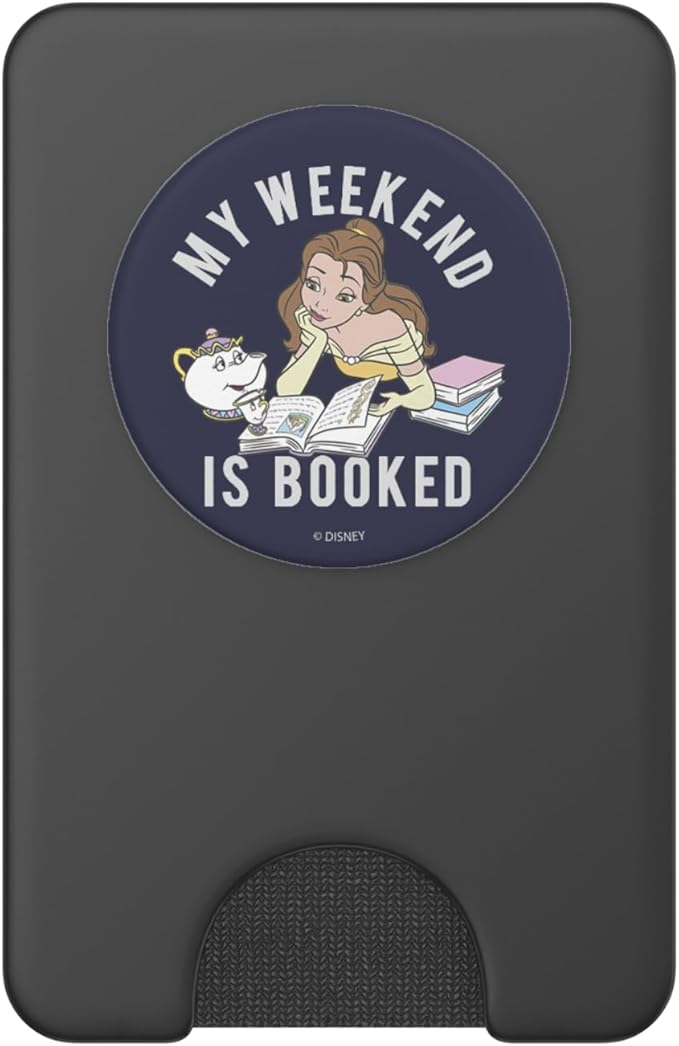 Disney Beauty and The Beast Belle My Weekend is Booked PopSockets PopWallet for MagSafe