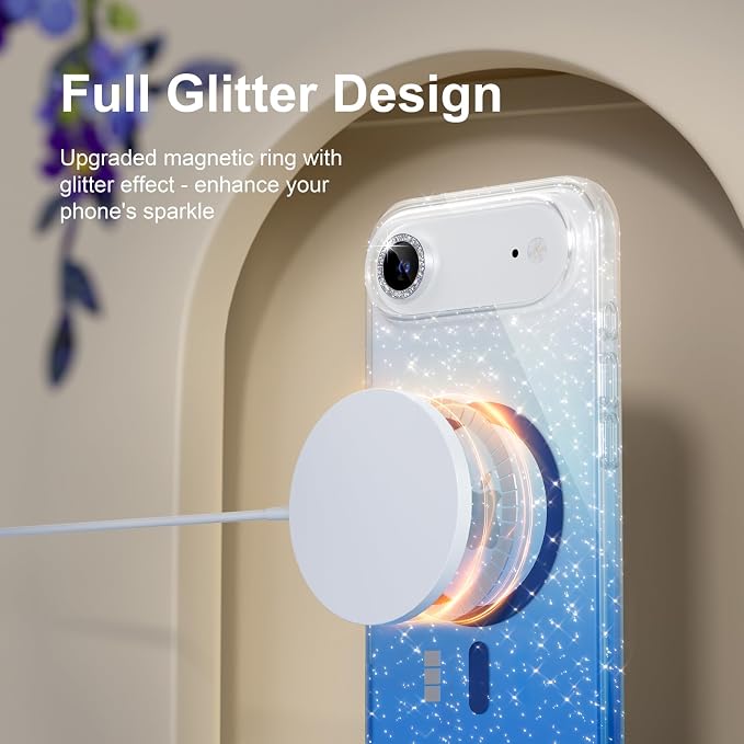 Glitter Clear/Blue