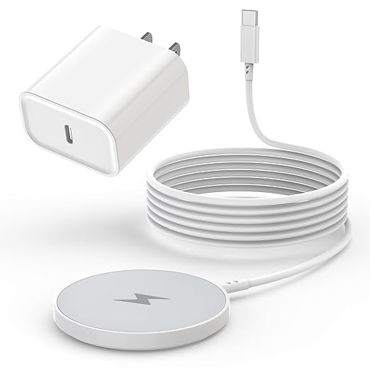 [Apple MFi Certified]Magnetic Wireless iPhone Charger Magsafe Charger6FT 15W Fast Phone Charging Pad Wireless Magnetic Charge for iPhone 17/17Air/16 Pro Max/16 Plus/15 Pro Max/14/13/12/AirPods3/2/Pro