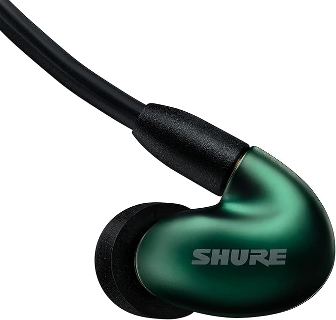 Shure SE846 PRO Gen 2 Wired Sound Isolating Earphones Secure in-Ear Earbuds High-End Professional Sound Hi-Def Four Drivers Upgraded Sound Filters Durable Quality Customizable Frequency - Jade