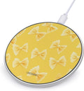 Farfalle Pasta Yellow Tie Phone Charger Magnetic Charging Pad Anti-Slip with USB Cable