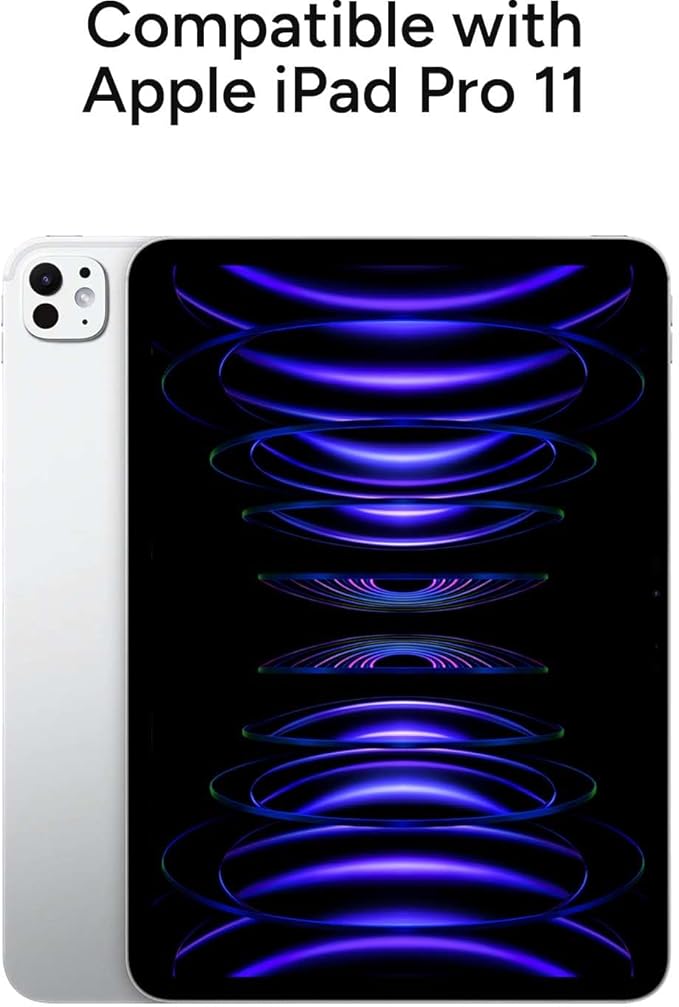 ZAGG Rugged Tablet Case for iPad Pro 11-inch (M5)/ Pro 11-inch (M4) - Protective 360° Rotating Hand Strap Integrated Kickstand Drop-Proof Ideal for Business Warehouse and Field Use Black