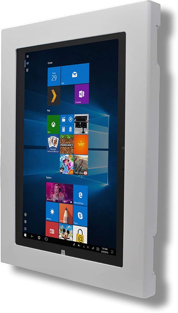 TABcare Locking Anti-Theft Metal Case for Samsung Galaxy TAB A8 10.5 Tablet for Kiosk POS Store Show Display Time Clock (TAB A8 10.5 White)